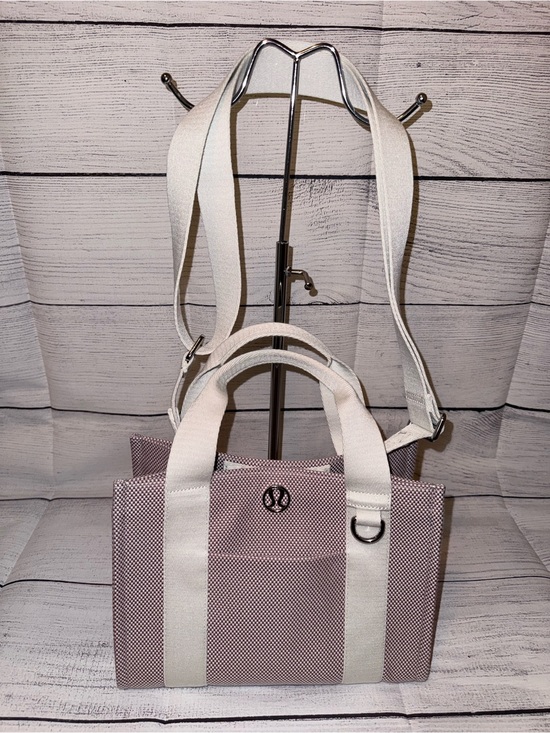 lululemon athletica Handbags - lululemon athletica Pink Canvas Tote with White Straps